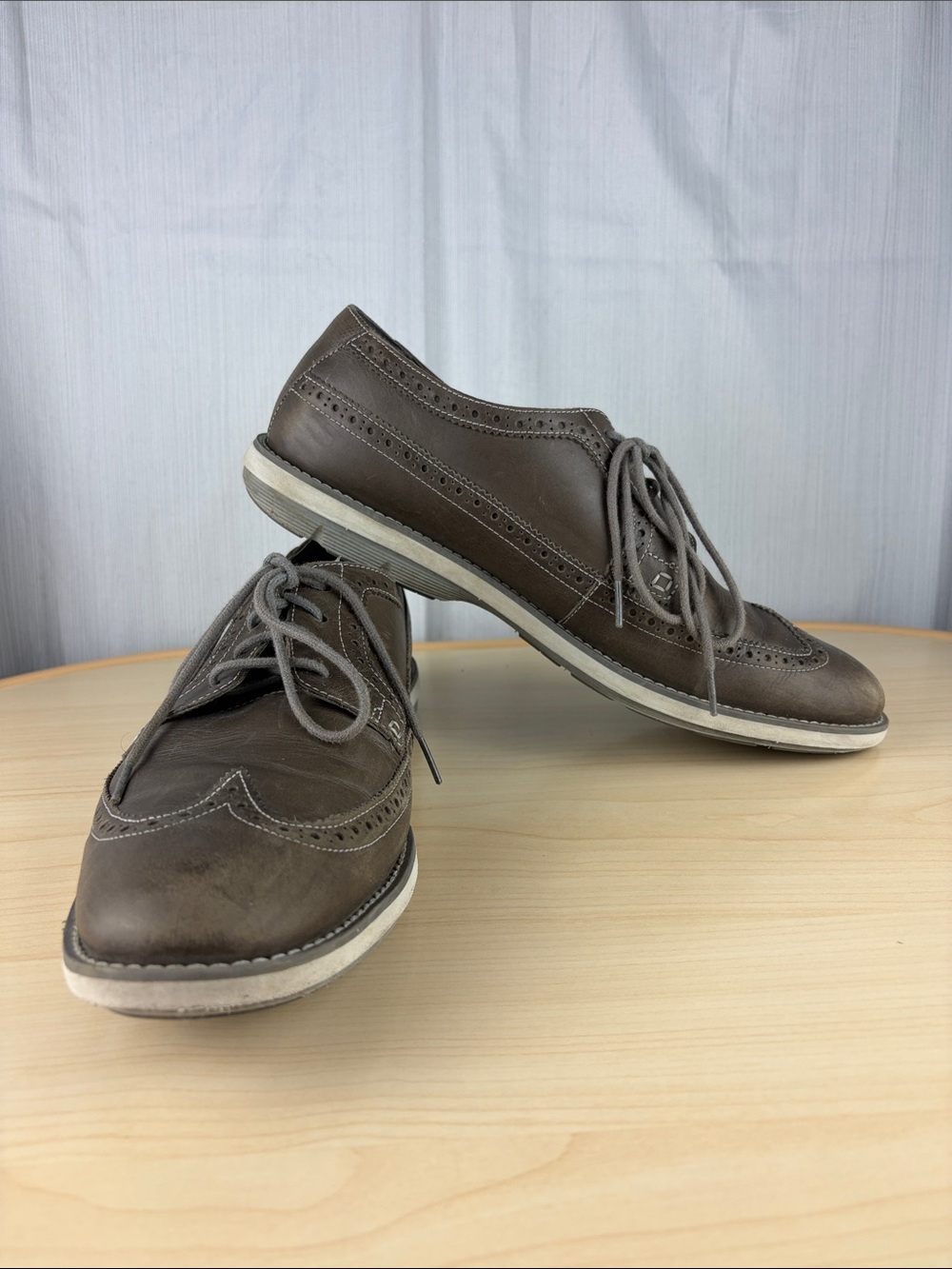 Timberland SensorFlex Leather Wingtip Oxford Shoes Brown Men’s 11.5